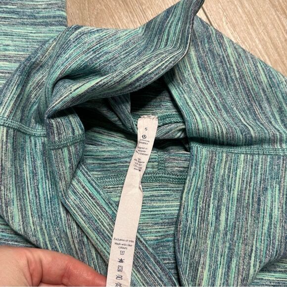 Lululemon Wunder Under Legging‎ (Hi-Rise) Space Dye Camo Alberta Lake Fresh Teal - Picture 4 of 8